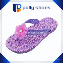 Cute Bow Purple Slipper elegante menina Flip Flop